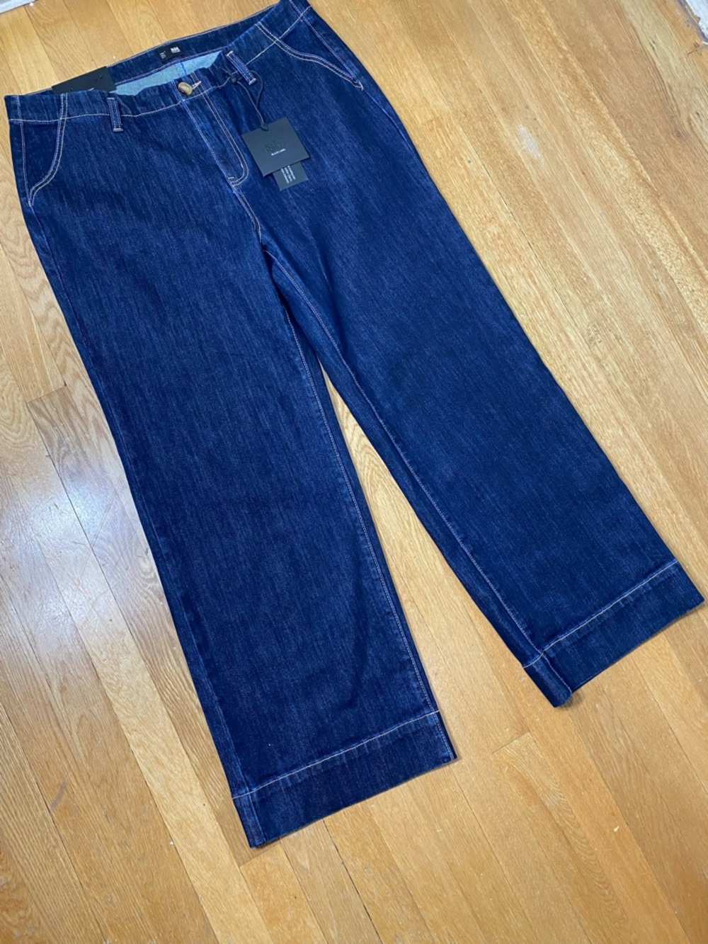 l&M Black Label Dark Denim Blue Straight Leg Jeans NWT 2X